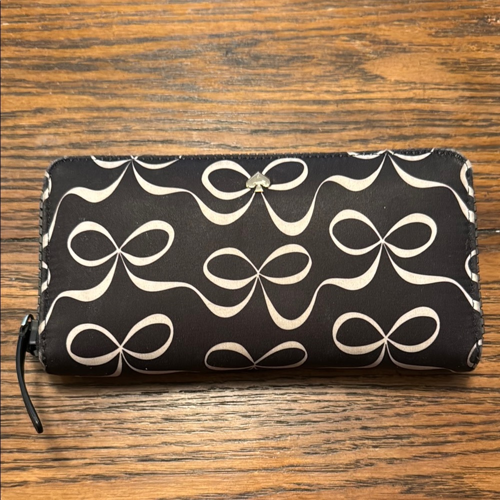 Envelope Continental Wallet Elegant Bow Multi Pattern